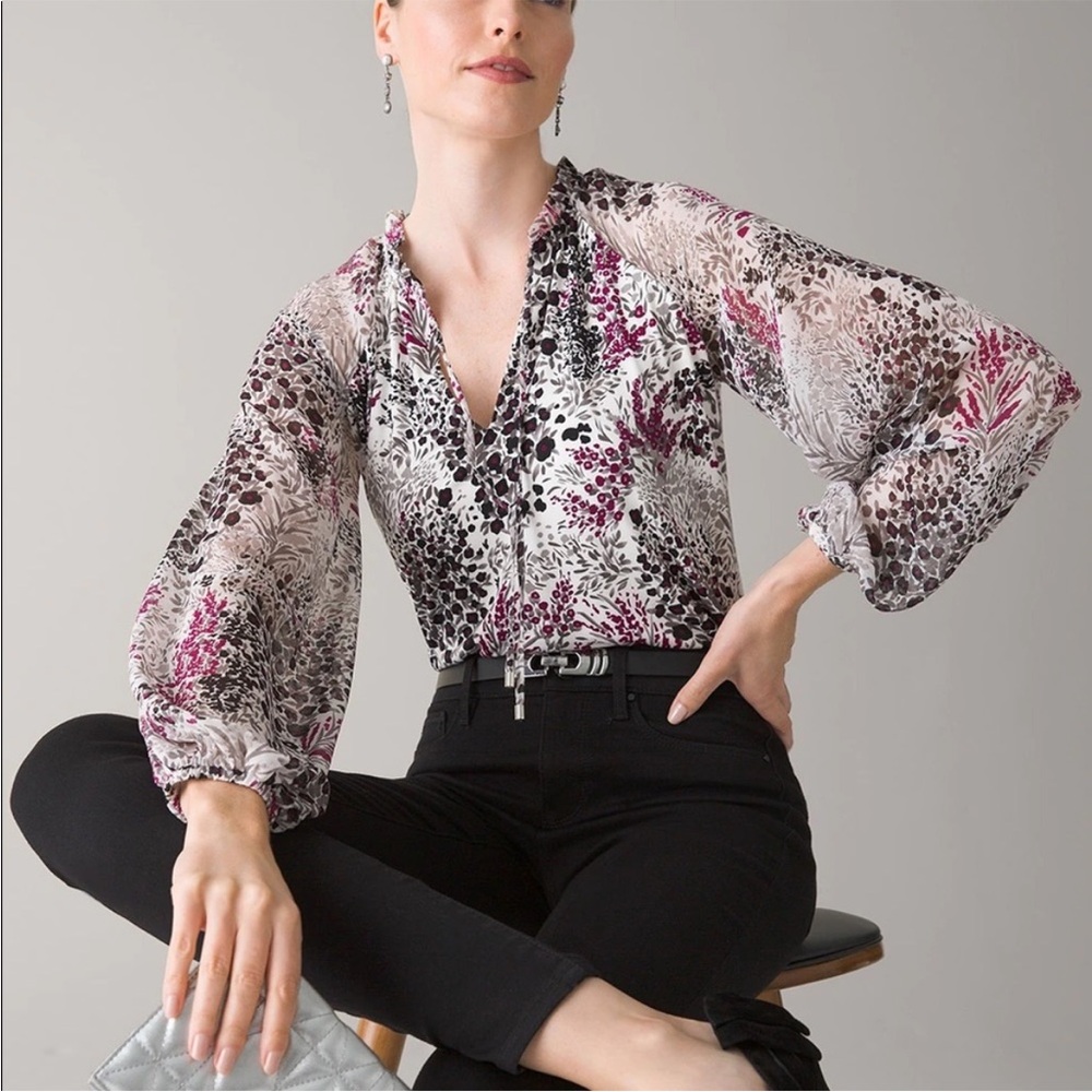 Woven sleeve matte jersey top